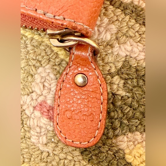 Full Inclusion Chloe Peacock Orange Pebbled Paraty Zippy Wallet - Picture 6 of 16